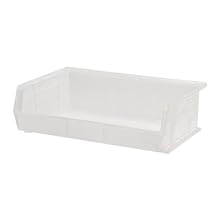 Quantum QUS245 Plastic Storage Stacking Ultra Bin, 13-Inch by 8-Inch by 8-Inch, Clear, Case of 6