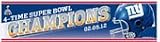 New York Giants Super Bowl XLVI Champions Bumper Strip
