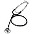 Dual (Double) Head STETHOSCOPE (BLACK) - LATEX FREE