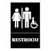 Quartet ADA Restroom Accessible Sign, 6 x 9 Inches, Gray (01410)