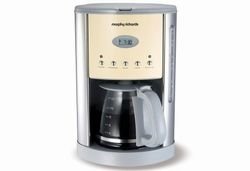 Morphy Richards Café Mattino creme Kaffeemaschine / Glaskanne / Warmhalteplatte / Tropfstop