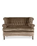 WingBack Loveseat Taupe