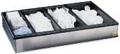 San Jamar L1100 Black and Chrome Silverware Bin