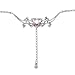Dual GROOVY GECKO Ruby Red BACK Belly Chain