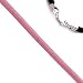 16 Inch Long 2.0mm Diameter Pink Leather Cord Necklace w/Sterling Silver Clasp