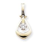 14k Moissanite Slide