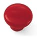 1-1/4" Dia Red Plastic Knob