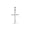 Jewelco London 9ct Solid white gold hand finished medium weight Cross Pendant ( 4.2g )