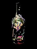 Angel Fish Design - Hand Painted - Wine Bottle with Hand Painted Stopper