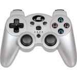 New Dreamgear Radium Wireless Controller Ps3 Silver Dual Rumble Motors Turbo Function Ergonomic
