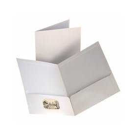 Office Depot Laminated Twin-Pocket Portfolios, Black, Pack Of 10