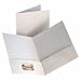 Office Depot Laminated Twin-pocket Portfolios, White, Pack Of 10