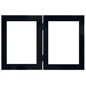 Our new aluminum series in black - hinged - 2x3