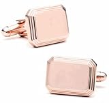 Rose Gold Engravable Cufflinks - Other Formal Wear - Cufflinks