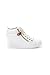 Soho Shoes Women's Zipper Metallic High Top Lace Up Sneaker
