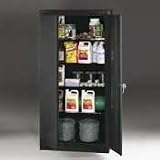Combination Storage Cabinets, 36x18x72, Black (TNN7214BK) Category: Storage Cabinets