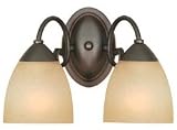 Hardware House 543827 Berkshire 12-1/4-Inch by 8-1/4-Inch Bath/Wall Lighting Fixture Oil Rubbed Bronze