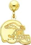 14K Gold NFL Philadelphia Eagles Helmet Earrings