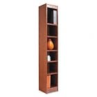 Veneer Baby Bookcase, 12w x 12d x 72h, Medium Oak by Alera Technology