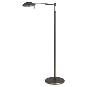 Holtkoetter 2508P1 HBOB Halogen Swing-Arm Floor Lamp with P1 Dimming System, Hand-Brushed... by Holtkoetter