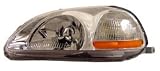 1996-1998 Honda Civic Headlight Assembly Crystal Lens Chrome