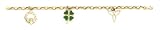 14k Celtic Enamel Charm Bracelet - 7.25 Inch - JewelryWeb