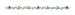 Sterling Silver Multi-color Resin Key Childs Bracelet - 6 inch