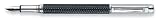 Caran D'ache Varius Carbon 3000, silver plated/rhodium coated Extra Fine Point Fountain Pen - CA-4490997