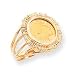 14k 1/20th Panda Coin Ring - Size 6