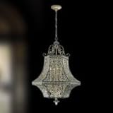 Eurofase 19365-015 Bellini 8-Light Lantern, Rustic Silver