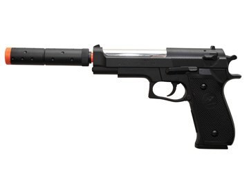 Double Eagle Spring M22 Silenced Pistol FPS-300 Airsoft Gun