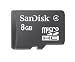 SanDisk 8GB Micro SD (SDHC) Card - Class 6 + USB Reader