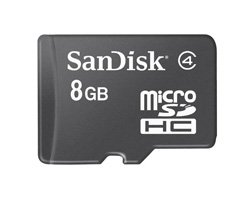 Retail Packaged Sandisk 8GB MicroSDHC Card with MobileMate Micro Reader