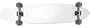 Moose Complete Longboard (9" x 40", Kicktail, White, 70mm Silver Wheels)