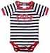 CBGB - Classic Logo - Black / White Striped Baby T-shirt / Onesie