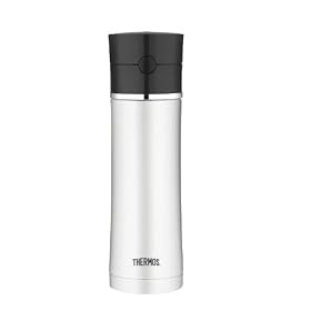 Thermos Sipp 18 Ounce Stainless Steel Tritan Hydration Bottle, Black: Kitchen &amp; Dining