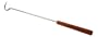 Charcoal Companion Stainless Steel Grilling Meat Hook with Rosewood Handle 18.9-inch