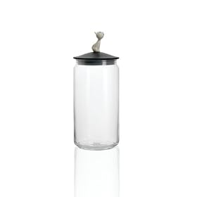 Alessi Mio the Cat Kitchen Storage Jar Black