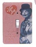 I Love Lucy Harpo Switchplate Cover