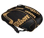 Wilson K Tour Black Gold 6 Pack Tennis Bag