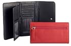 Osgoode Marley Leather Checkbook Clutch Wallet Black