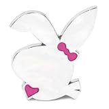 Rabbit Badge Chrome and Pink