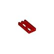 Lego Building Accessories 1x2 Transparent Red Radiator Grille Plate, 50 Bulk Pack