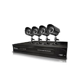 Swann DVR4-1200 4 Channel Digital Video Recorder with Smartphone Viewing and 4 x PRO-560 CCD Cameras with 500GB Hard Drive (Black) - UK