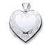 Sterling Silver Heart Locket with 20 inch Sterling Silver Chain