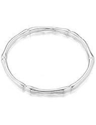 Thistle & Bee Sterling Silver Bamboo Bangle