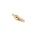 14K Yellow Gold Ball Clasp Jewelry Chain Connector 5mm