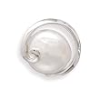 14k White Gold Coin Pearl in Swirl Slide