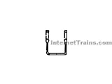 Grandt Line Sn3 Scale Freight Car Stirrup Steps DRGW Brown Delrin (20/ Pkg.)