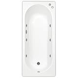 1700 x 700 5mm Acyrlic 6 Jet Chrome Whirlpool Bath